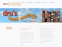 Tablet Screenshot of drusbookmusing.com
